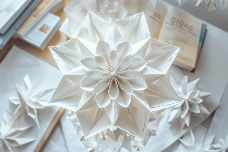 Origami flocon de neige : Comment le faire facilement